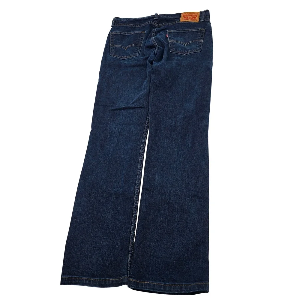 Classic Levi's 511 Slim Fit‎ Jeans M 34x34 Dark Wash Blue Denim Pants Streetwear